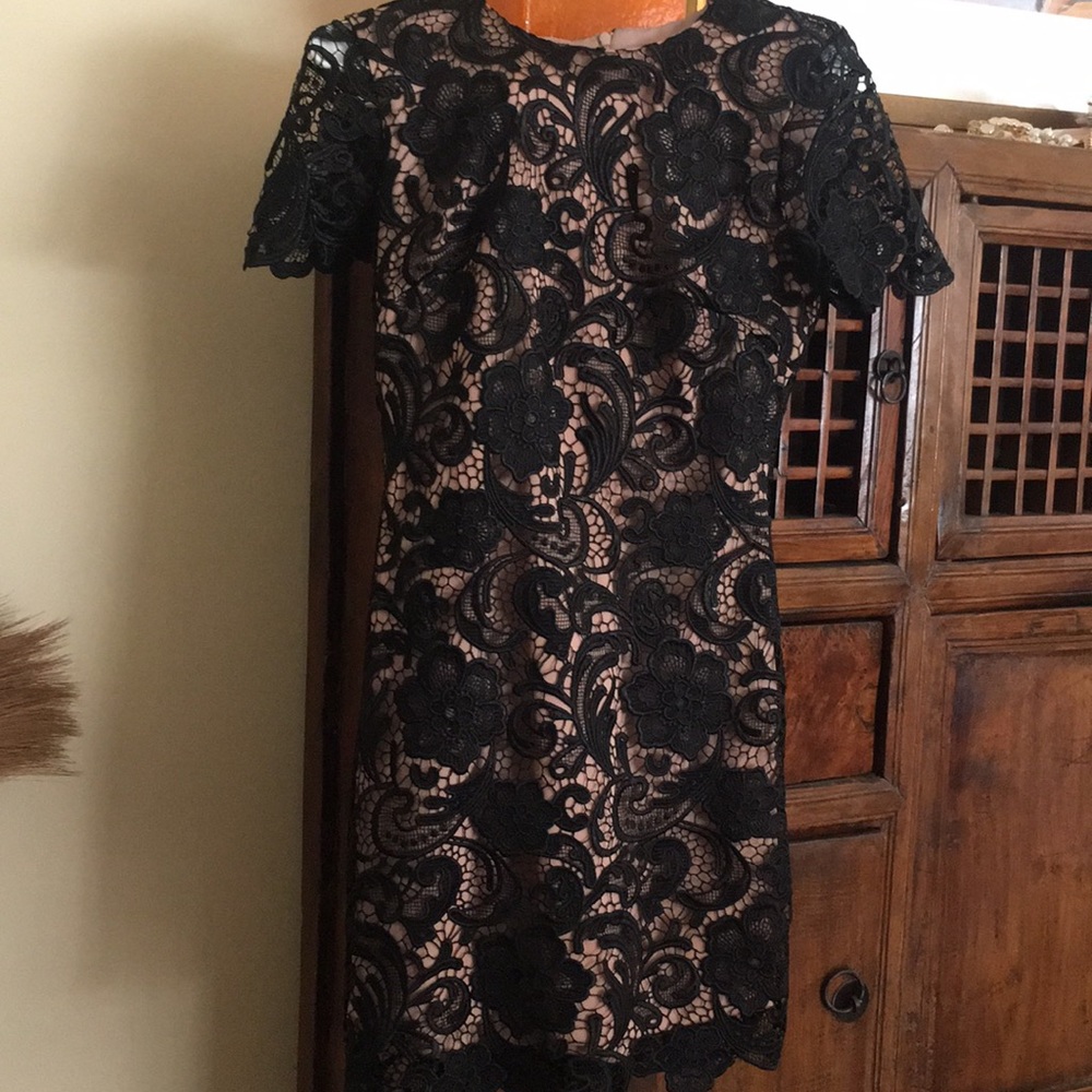 Dress the Population Black Lace Dress
